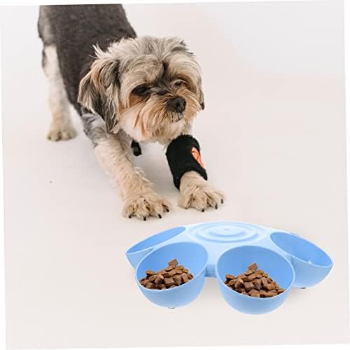 Pet Feeding Bowl Bunny Feeder Rabbit Water Bowl Multiple Cat Feeder Cat Drinking s Pet Food Dispenser Puppy Feeding Compartment Plastic Food