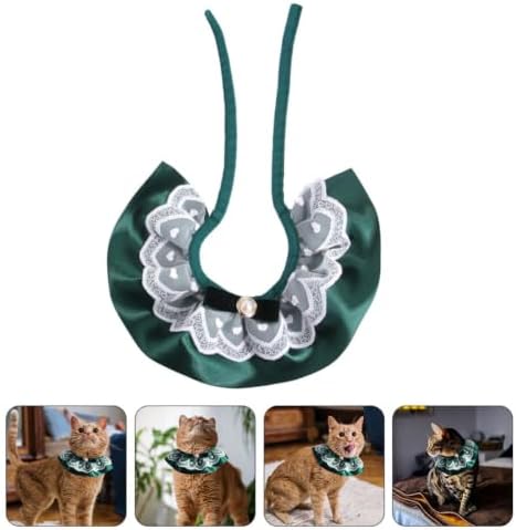 Cat Lace Collar with Pearl Bow Neck Tie for Weddings Parties
