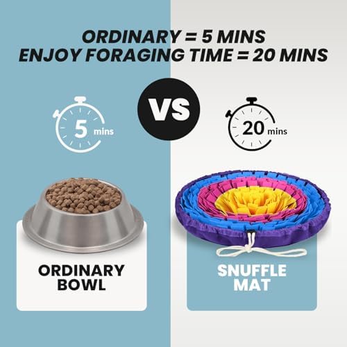 PET ARENA Snuffle Mat Dog Puzzle Feeder for Slow Eating & Brain Training