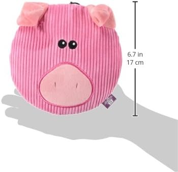 Multipet 43209-1 Sub-Woofer Squeaking Pig Toy, 7", Pink