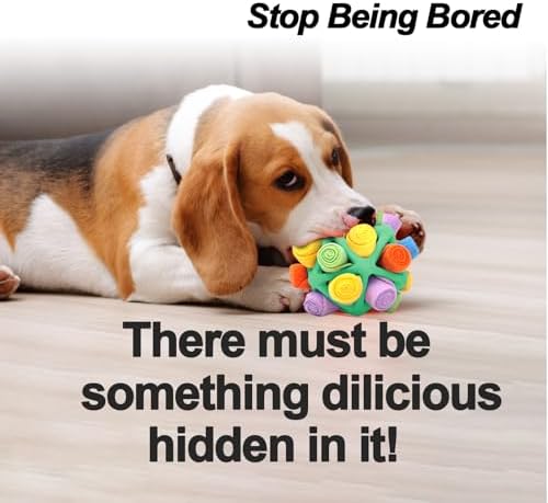 Interactive Snuffle Toys for Dogs, Sniffle Interactive Treat Game Ball, Furry Fellow Snuffle Master, Encouraging Natural Foraging Skills (Green, Triangle)