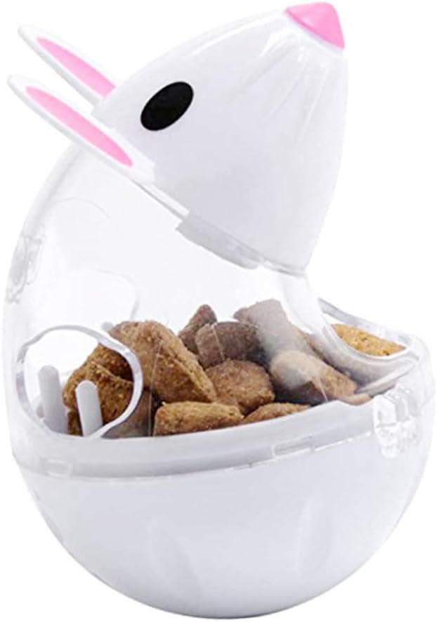 Happyyami 4pcs Automatic Cat Feeder Toy Mouse Shape Interactive Snack Dispenser for Cats Engaging Pet Feeder Leakage Design Fun Rolling Tumbler for Indoor Play