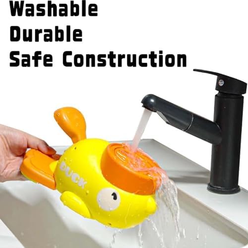 Duck Treat Dispenser,Interactive Dog Food Dispenser Toy with Button, Duck-Shaped Treat Dispenser for Small & Medium Dogs, Anti-Gulping IQ Training Bowl & Healthy Eating Pet Feeder
