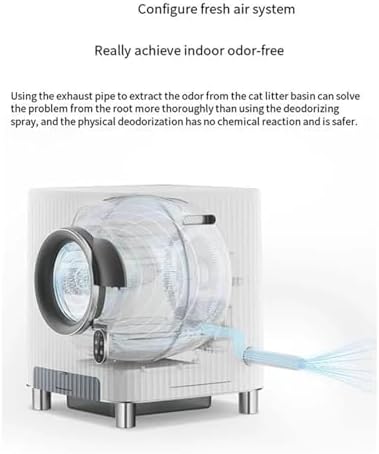 Cat Litter Box with Air Deodorizer and Sensor Door