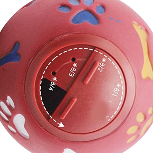 Dog Treat Dispenser Ball, Adjustable Opening Slow Feeder Puzzle Toy