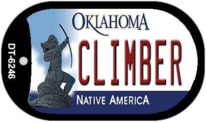 Smart Blonde Climber Oklahoma Novelty Metal Dog Tag Necklace DT-6246