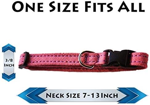 Hemp Toy Dog Collar - Rose