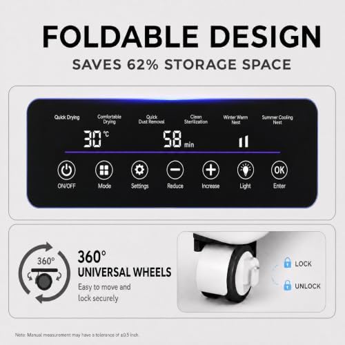 430L Smart Pet Dryer Box: for Large Breeds up to 130 lbs & Multi-Pet Homes | 26-Vent 360° Gentle Dry | <40dB Ultra-Quiet | Negative Ion Care | Foldable All-Season Cabin
