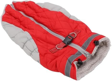 Mingzhe Zipper Up Dog Coat Windproof Comfortable Winter Snowsuit for Pets