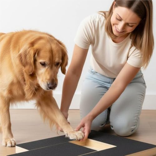 Nail File Treat Dispenser for Dogs, Wooden Dog Nail Scratching Pad
