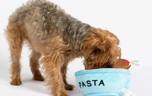Silver Paw Spaghetti & Meatballs Dog Toy Interactive 2-in-1 Plush Squeaker & Crinkle