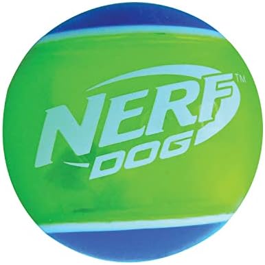 Nerf Dog Rubber Tennis Ball Squeak Toy, Durable, Water-Resistant, 2.5in, 2 Pack