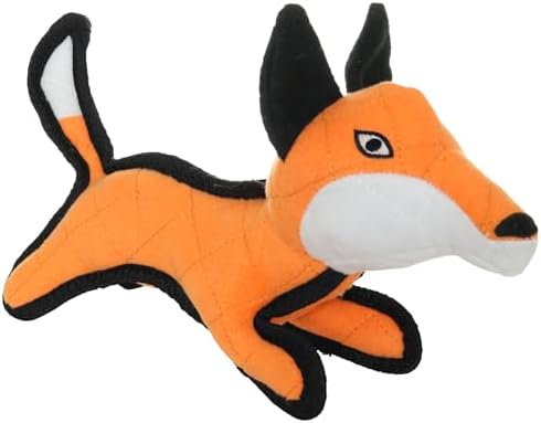 TUFFY® - 2 Pack Original : Fox Dog Toy : Ultra Durable Plush Dog Toy with Multiple Layers & Reinforced Seams, Washable and Floats, Original Construction