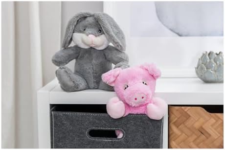 TRIXIE Be Eco Edison The Piggy Plush Dog Toy for All Dogs, 9.5" Fun and Cuddly Squeaky Dog Toy, 96% Recycle Material