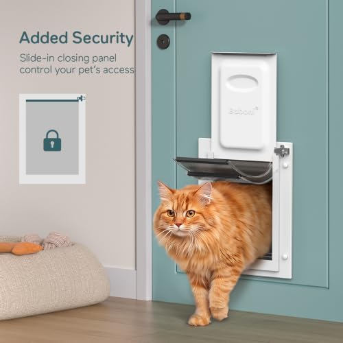 Baboni Dog Door for Door,Durable Plastic Frame,Small(Plus)