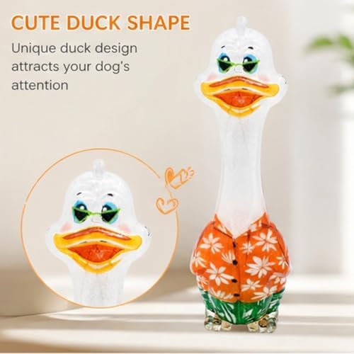 Molaxpet Funny Squeaky Dog Toy Cute Costumed Duck Design Chew Toys for Pet