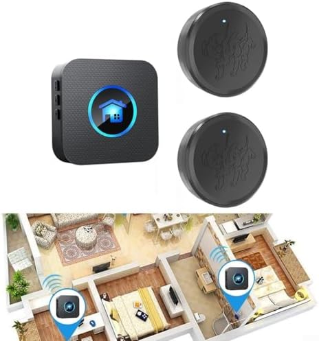 Smart Dog Doorbell Wireless Door Bell with Touch Button, 55 Personalized Ringtones and Adjustable Volume for Potty Training Puppies and Dogs to Report Exit (1
