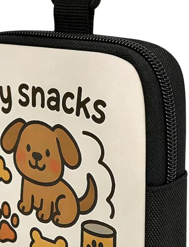 Dog Treat Bag – Portable Training Pouch | Treat Dispenser for Dogs & Puppies, Hands-Free Snack Storage for Training & Walking, Ideal Outdoor Camping, Hiking, Travel and Daily Use