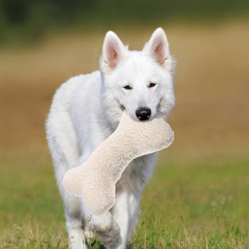 ABOOFAN Cute Dog Chewing Toy Interactive Squeaker Dog Toy for Puppies Soft Washable Material for Reducing Boredom and Destructive Behavior Lightweight Design