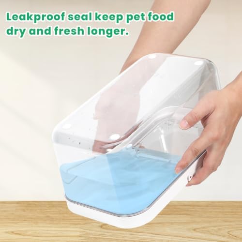 TBMax Pet Dog Cat Food Storage Container 6 Lbs with Airtight Flip-up Lid
