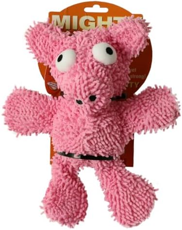MIGHTY® Medium Microfiber Balls: 2 Pack Pig Rabbit Dog Toys