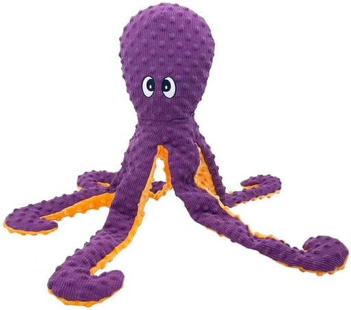 Pet Lou Dotty Friends 2.0 Purple Octopus, 26-inch Height, Pet Toys Supplies