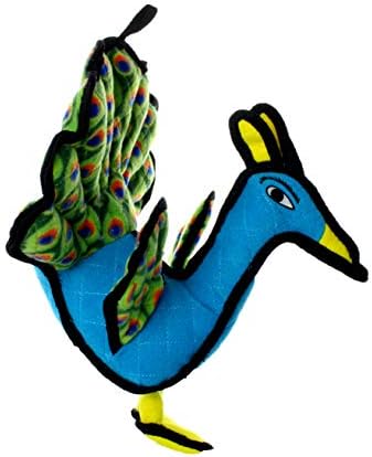 TUFFY® - 2 Pack Original : Peacock Dog Toy : : Ultra Durable Plush Toy with Multiple Layers & Reinforced Seams, Washable and Floats, Original Construction
