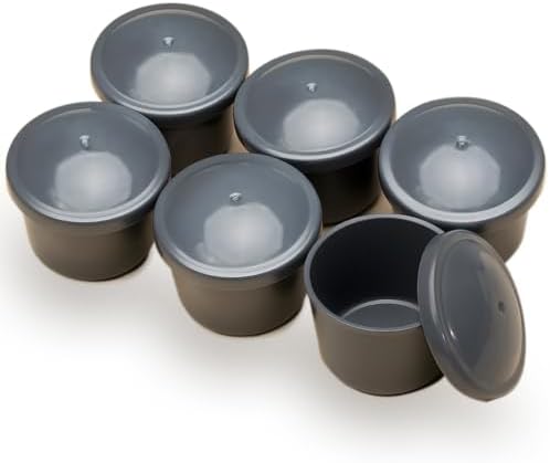 MENGJINGO 6 Dog Treat Cups Tray Mold, X-Large 50lbs and up, PP Cups for Dog Treats, Dishwasher Safe, Reusable Treat Tray, Freeze Refill Treats for The XL Dog Toy