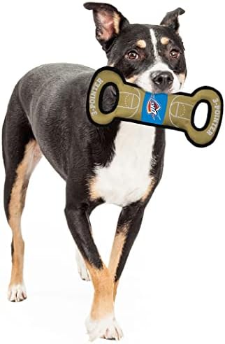 Pets First NBA Oklahoma City Thunder Field Toy. - Tough Nylon Pet Toy with Double Trim Stitching & Inner Squeaker, One Size