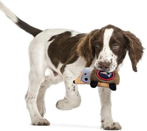 NFL NEW England Patriots Plush Hedgehog Toy for Dogs & Cats, Cool Soft Pet Toy for Fun and Interactive Play, Dog Chew Toy with Squeaker, Licensed Hot Pet Toy