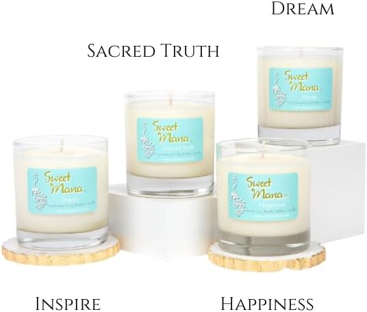 Dream Lotion Candle | Lavender + Frankincense + Myrrh | Massage Candle | Luxury Soy Candle | Aromatherapy Candle | Body Butter | Hand Poured in USA | 9 oz. | Sweet Mana