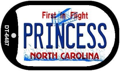 Smart Blonde Princess North Carolina Novelty Metal Dog Tag Necklace DT-6487