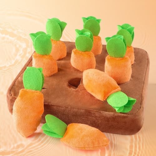 Ferret Foraging Snuffle Mat Carrot Interactive Toys Slow Feeder Toy for Bunny Guinea Pig Small Pet Mental Stimulation