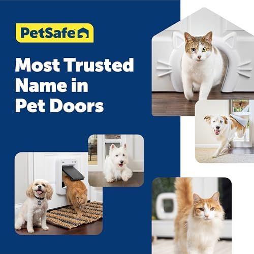 PetSafe Big Cat Door Glass Installation Adaptor, Glass Doors/Windows, White