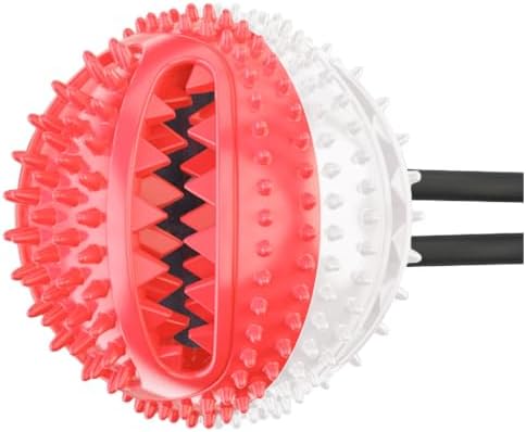 Pet Life ® 'Grip N' Play' Glass or Surface Suction Gripping Rope and Treat Dispensing Dental Ball Interactive Dog Toy