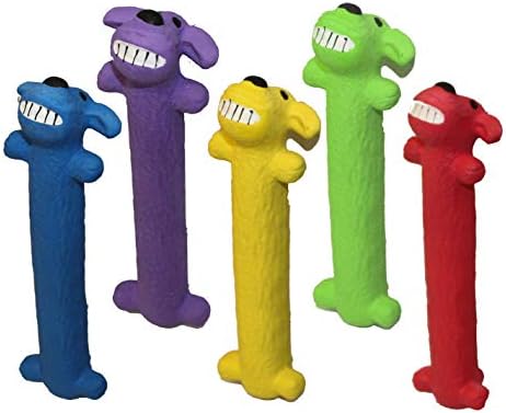 HDP Mini Loofa Latex Dog Toy Color: Mini Loofa Size:Pack of 3