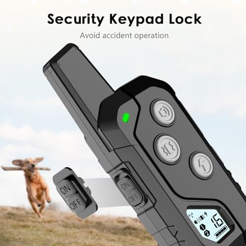 PIOUNS Shock Collar for Dogs, Dog Training Collar with Remote, 3 Modes