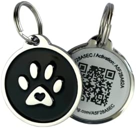 Pet Dwelling QR Code Pet ID Tag – Scan to Contact Owner Instantly, No App Needed, Smart Dog & Cat Tag with Free Personalized Online Pet Profile