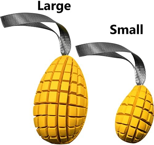 Herm Sprenger Mango Dog Chew Toy for Aggressive Chewer Natural Rubber Dog Treat Dispenser Tough Dental Teeth Cleaning Chew Toys for Small Medium Large Breeds (Small)