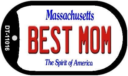 Smart Blonde Best Mom Massachusetts Novelty Metal Dog Tag Necklace DT-11016