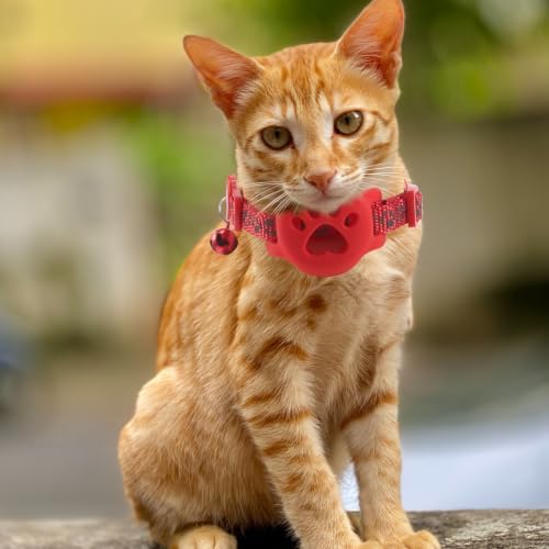 3pcs Reflective Kitten Collar Tracker Band Cat Locator Holder