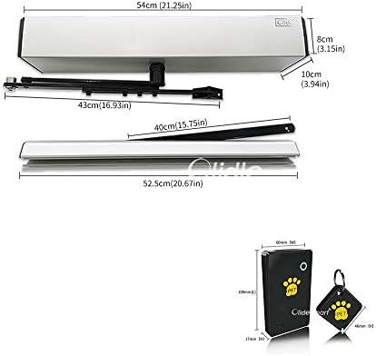 Automatic pet Door with RFID Smart Pet Collar Sensor Tags, DIY Automatic pet Door Without Holes