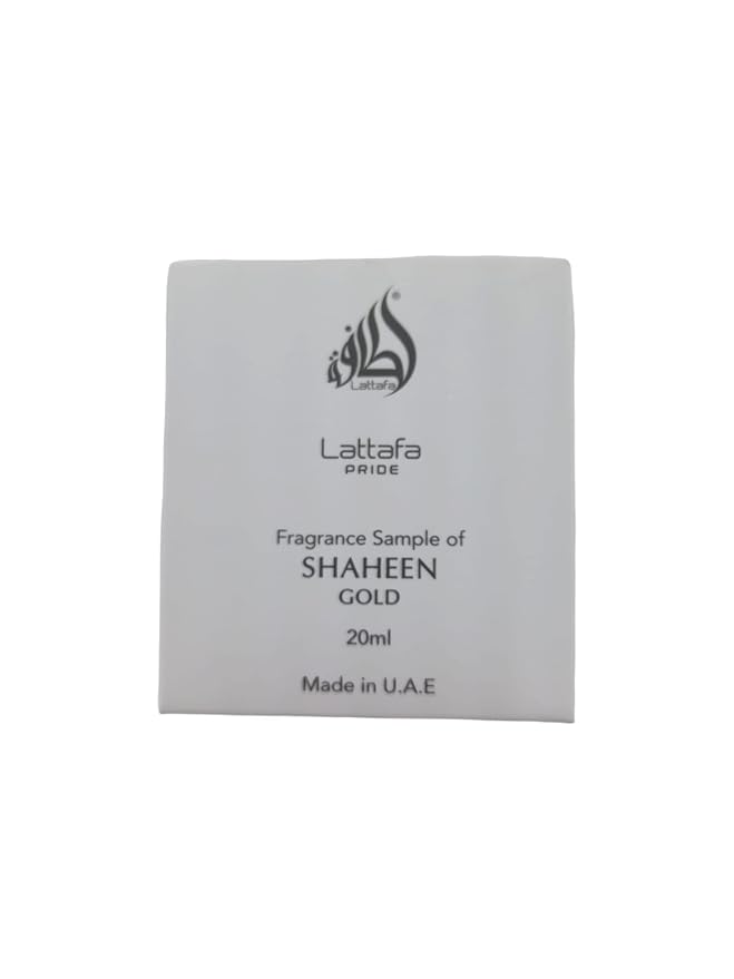 Lattafa Shaheen Gold Eau De Parfum Spray Trial Size, 20ml/0.67oz (Unisex) (Pack of 2)