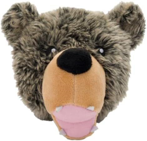 fabdog Dog Faballs Squeaker Pet Stuffed Toys – Soft, Colorful Dog Plush Toy with Cotton Covering – Decorative Fluffy Toy for Dogs – Small to Large (Grizzly Bear, Large)
