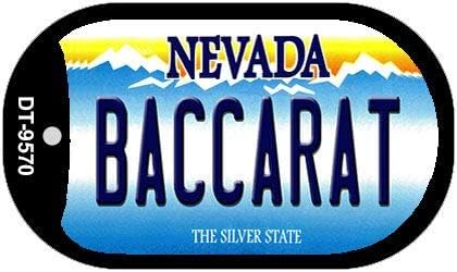 SMART BLONDE Baccarat Nevada Novelty Metal Dog Tag Necklace DT-9570
