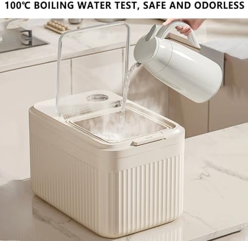Secure Pet Storage, Dog Food Dispenser, Container with Portion Control Feature, Transparent Container for Home Kitchen Use, Pet Storage with Design Treat Containers for Dogs and Rabbits