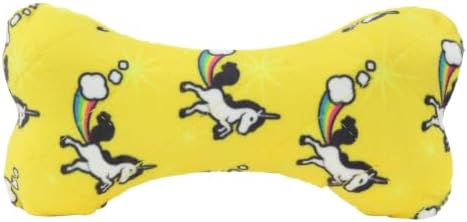 MIGHTY Tuffy 2 Pack Bone Dog Toy: Ultra Durable Plush Toy with Multiple Layers & Reinforced Seams, Washable and Floats, Vinyl Bone & Fleece