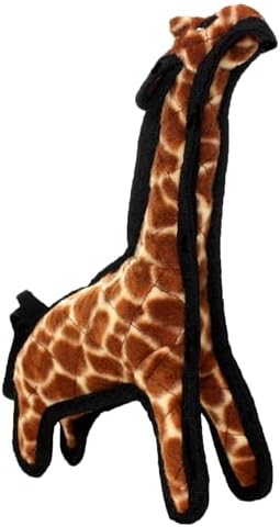 TUFFY® 4 Pack Tiger Hippo Giraffe Penguin Plush Dog Toys