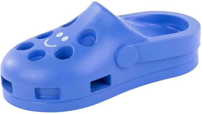 Fuzzl Shoe Dog Toy Puzzle Treat Toy β Natural Rubber Chew Toy β Durable, Interactive Enrichment Feeder β Eco-Friendly, Non-Toxic & Dishwasher Safe β Blue