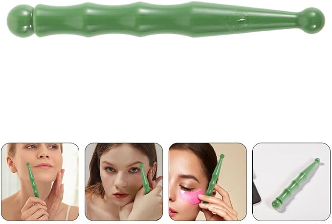 Ipetboom 2pcs Acupuncture Pen - Gua Sha Massage Tool Resin Pressure Point Stick for Foot and Facial Acupressure Relaxation Therapy Portable Manual Massager - 5.5x0.6in